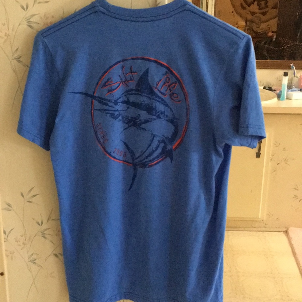 Blue saltlife shirt